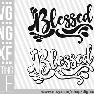 Blessed svg, Pray svg, Blessed Word svg, Believe svg, Christian, Jesus svg, Afro svg, Blessed Cut Datei, Datei für Cricut, Sofortiger Download