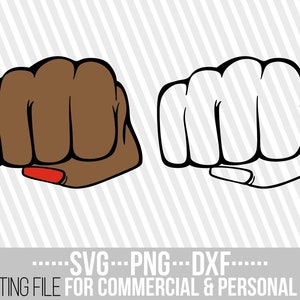 Punch svg, Hand svg, Power svg, Fist svg, Man svg, Finger svg, Melanin svg, Black Woman svg, Datei für Cricut, Silhouette, Sofortiger Download