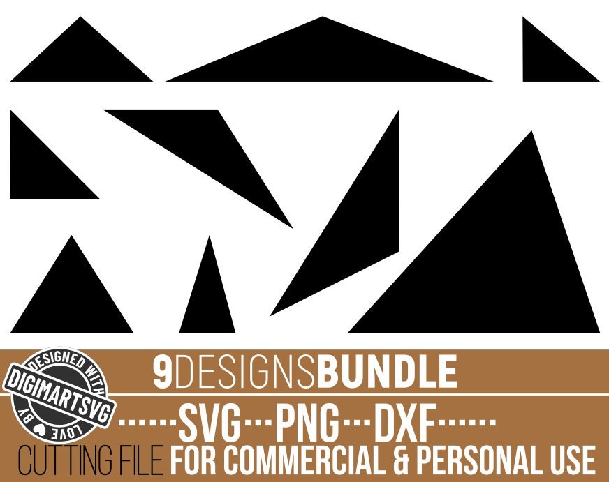 9x Triangle Svg Bundle, Shape Svg, Basic Shape Svg, Geometric Shape ...