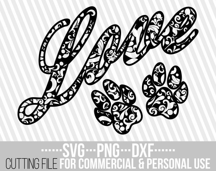 Download Love Dog Mandala Svg Dog Svg Dog Paw Dog Shapes Mandala Dog Svg Pet Lover Svg Cuttable File Silhouettes Bundle Cricut File Printable