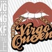Virgo Queen Svg, Gold Chain Svg, Biting Lips Svg, Zodiac Sign Svg, Horoscope, Afro Woman Svg ...