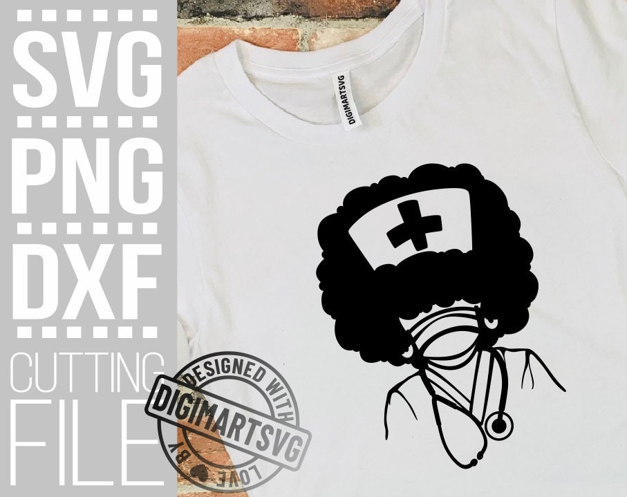 Download Nurse Svg Healthcare Worker Svg Hero Svg Nurse Hat Svg Black Woman Svg File For Cricut Vector Silhouette Instant Download Cuttable