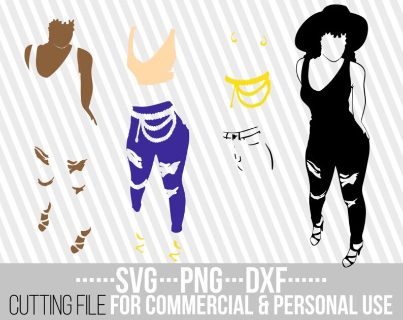 Download Sexy Black Woman with hat svg Afro Girl SVG Layered ...