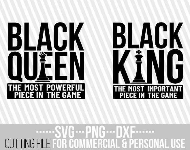 Black King Chess SVG – I Love Melanin