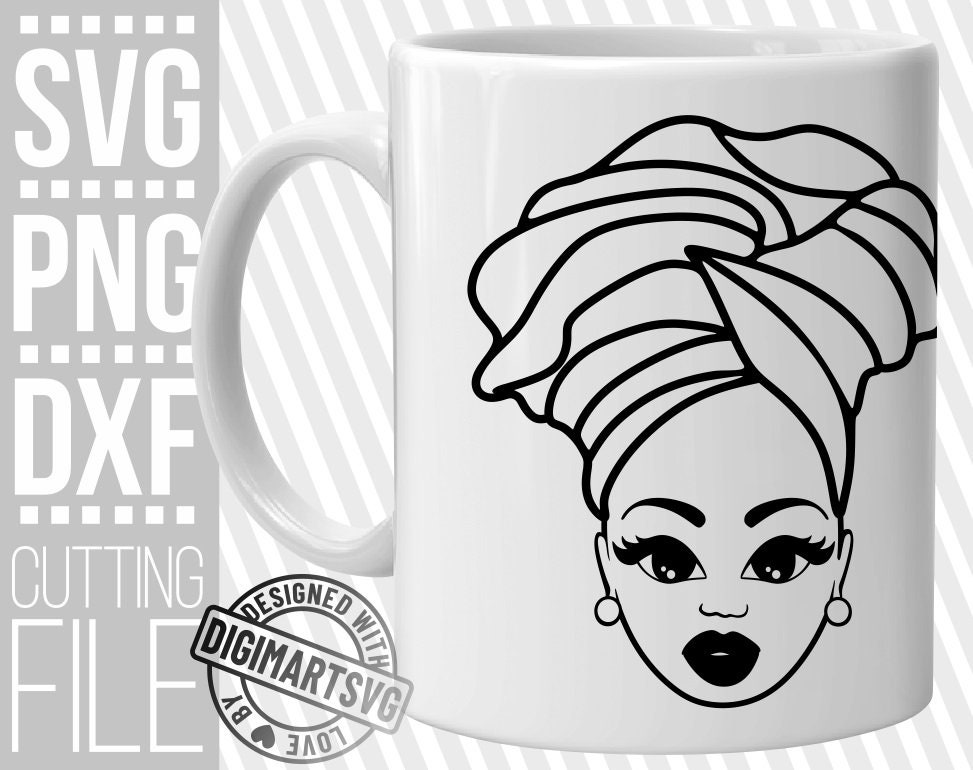 Download Clip Art African Turban Svg Silhouette File For Cricut Headwrap Svg Melanin Svg Afro Woman Svg Instant Download Natural Hair Black History Art Collectibles