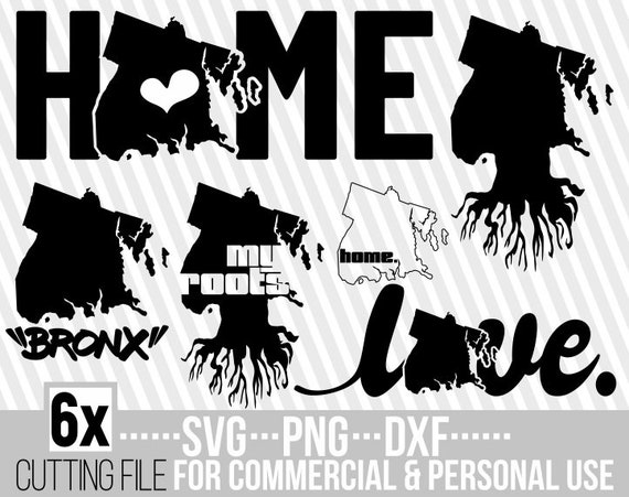Download 6x Bronx Map Bundle Svg My Roots Svg New York Vector State Etsy