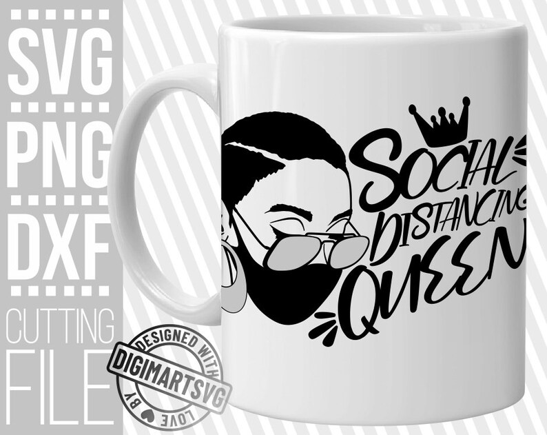 Download Social Distancing Queen Svg File For Cricut Silhouette Woman In Glasses Svg Short Hair Svg Mask Svg Vector Cuttable Instant Download Clip Art Art Collectibles Delage Com Br