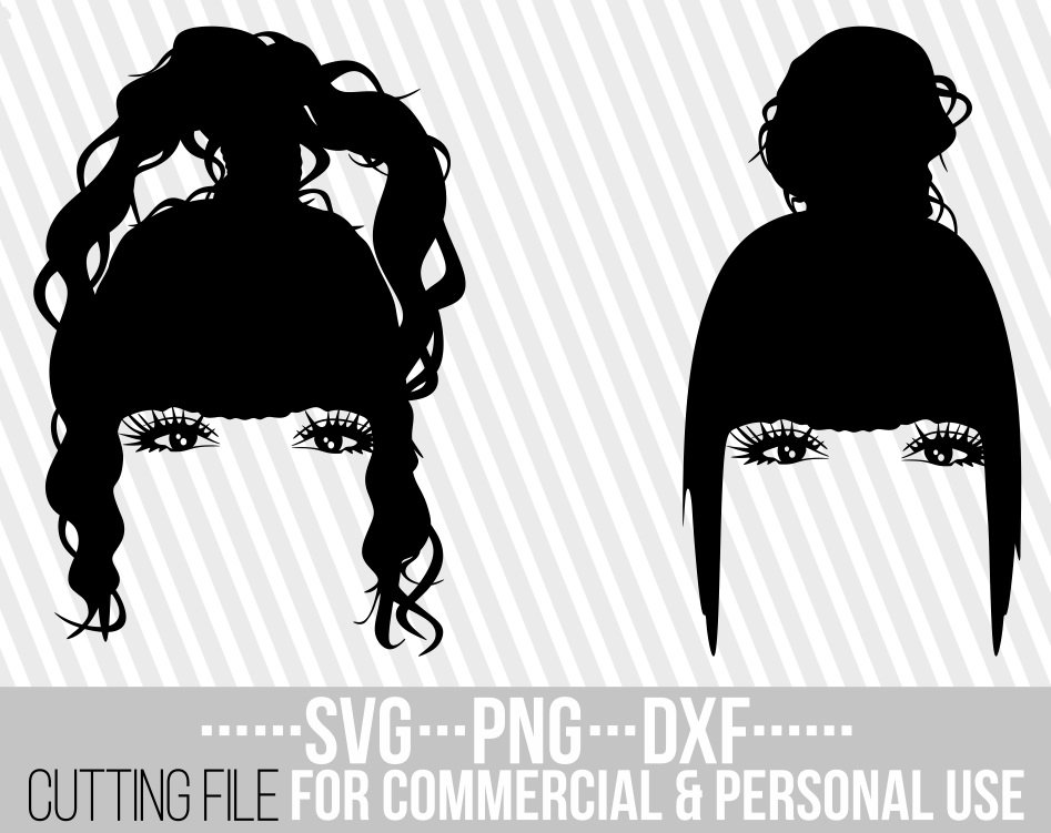 Download Woman In Messy Bun Svg Curly Hair Svg Melanin High Bun Svg Black Girl Magic Makeup Svg File For Cricut Silhouette Instant Download