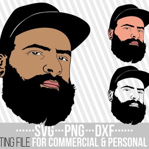 Bart svg, Man svg, Hipster Bart svg, Man Fashion svg, Schnurrbart, Datei für Cricut, Vektor, Silhouette, Sofortiger Download, Cuttable, Druck