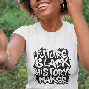 Future Black History Maker svg, Melanin, Afro svg, African American, Black Woman, File for Cricut, Vector, Clipart, Silhouette, Cut Files image 2