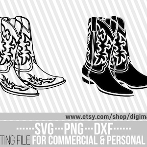 Cowboy svg, Cowgirl Boots svg, Cowboy Boots svg, Fashion svg, Western Boots svg, Wild West svg, Texas svg, File for Cricut, Instant download