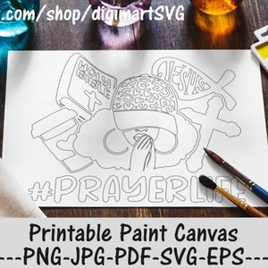 Gebedsleven svg, Afro Kleurplaten, Leopard Prints Png, Gezegend svg, God, Printable Paint Canvas, Adult Coloring Page, Paint With A Twist