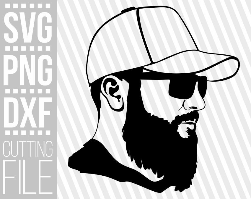 Beard Man with glasses svg, Hipster svg, Father's day svg ...