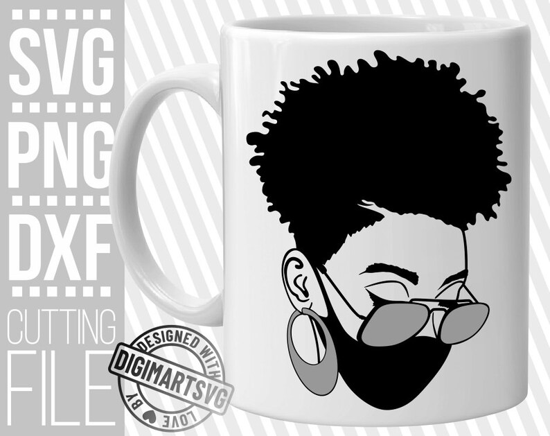 File For Cricut Cuttable Afro Woman In Glasses Svg Natural Hair Svg Black Girl Magic Svg Silhouette Instant Download Vector Mask Svg Clip Art Art Collectibles Deshpandefoundationindia Org