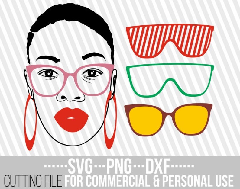 Download Afro Woman with glasses svg Changing sunglasses Afro woman | Etsy