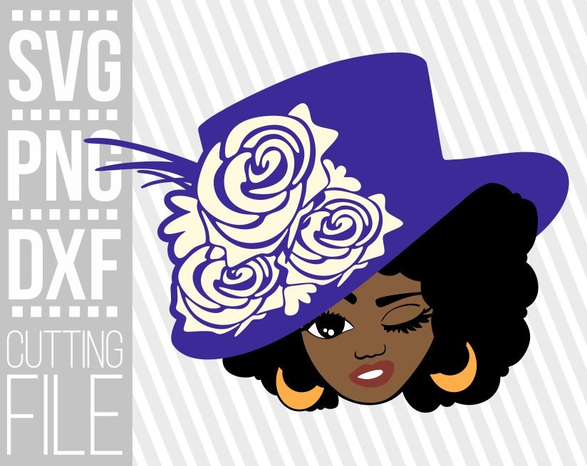 Download Elegant Lady Svg Hat Svg Melanin Black Woman Svg Fashion Svg Africa Black Girl Magic Svg File For Cricut Silhouette Instant Download