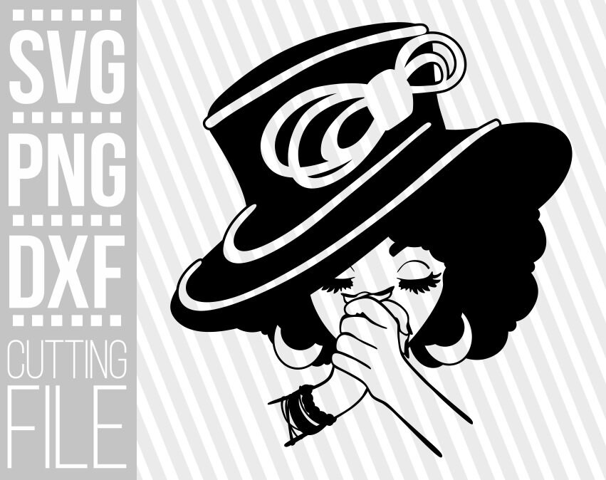 Download Black Lady With Hat Svg Black Woman Svg Afro Woman Svg Prayer Hands Svg Church File For Cricut Silhouette Instant Download Cuttable