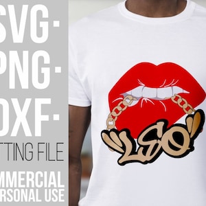Leo svg, Gold chain svg, biting lips svg, Zodiac Sign svg, Horoscope, Afro woman svg, Black Girl Magic, File for Cricut, Vector,Silhouette