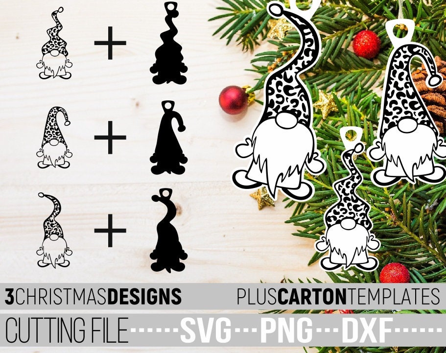 Download Christmas Gnome Svg Christmas Bundle Svg Cartoon Templates Svg Leopard Prints Ornaments Svg Vector Cuttable Files File For Cricut