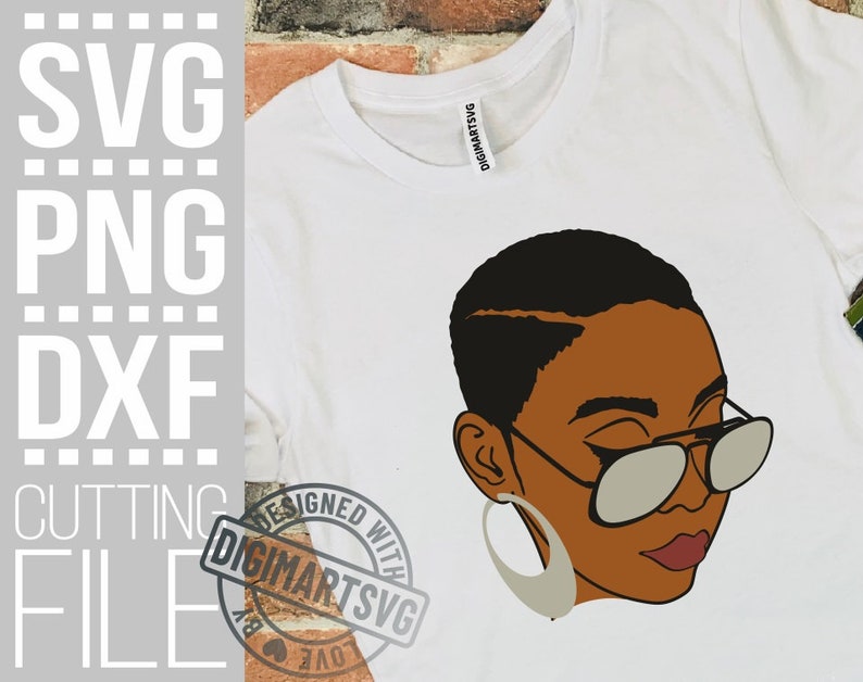 Download Black Woman with glasses svg Afro woman svg Layered svg | Etsy