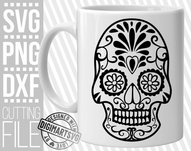 Sugar Skull Svg Zentangle Svg Mandala Svg Flowered Svg Etsy