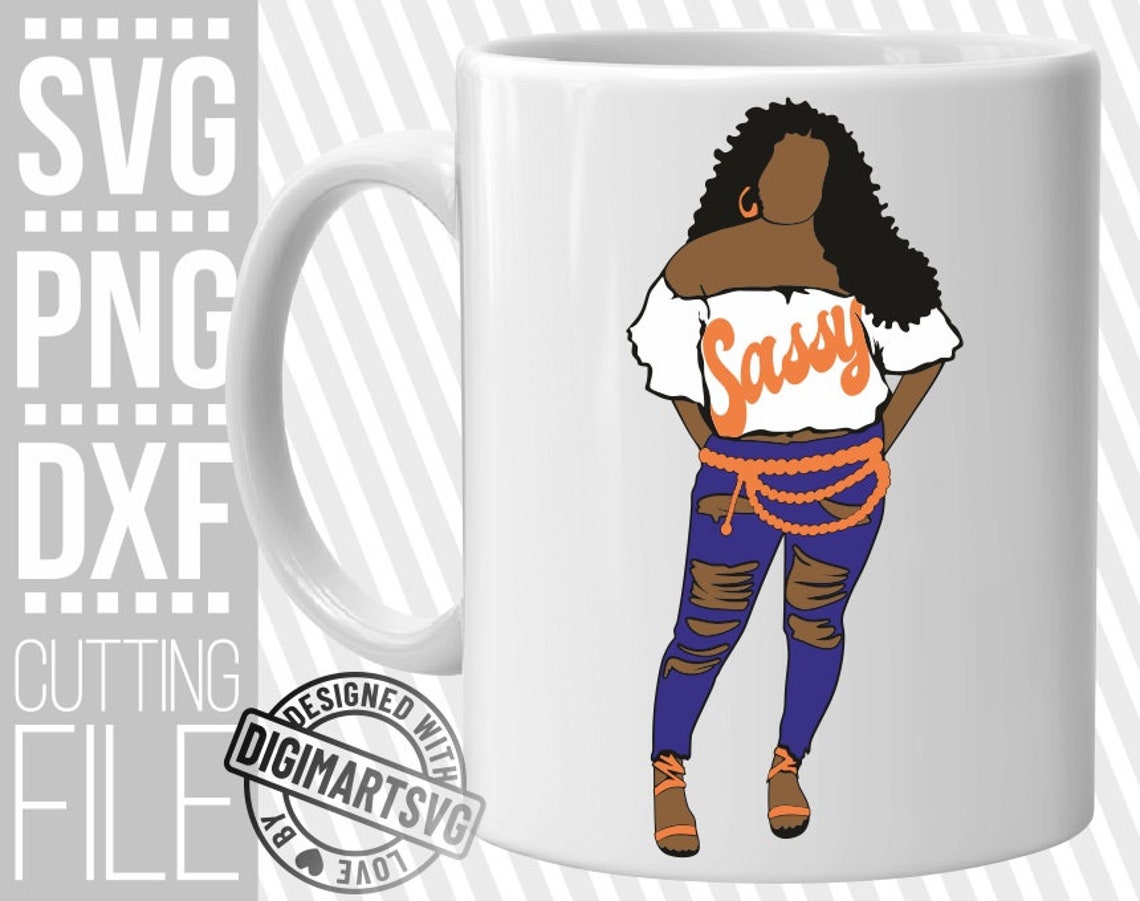 Download Sexy Black Woman svg Sassy svg Afro Girl SVG Melanin Black ...