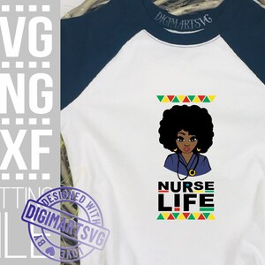 Nurse Life Svg Black Woman Svg Afro Woman Doctor Svg - Etsy