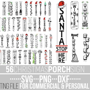 Pacchetto di cartelli natalizi in formato SVG, Believe, cartello invernale in formato SVG, cartello verticale in formato SVG, benvenuto in formato SVG, inverno, file per Cricut, download immediato