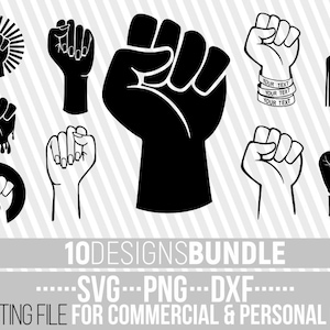 10x Faust Designs Bundle Svg, Hand Svg, Power Svg, Frau Svg, Mann Svg, Monogramm, Punsch Svg, Datei für Cricut, Silhouette, Sofortiger Download