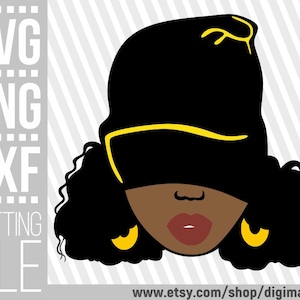 Beanie Mütze Svg, Mütze Svg, Melanin Svg, Rap svg, AfroAmerikanisch, Druckbar, Datei für Cricut, Sofortiger Download, Cuttable