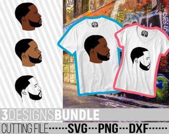 Black man svg, Afro man svg, Beard svg, Man svg, Black History, African american, File for Cricut, Vector, Silhouette, Instant download