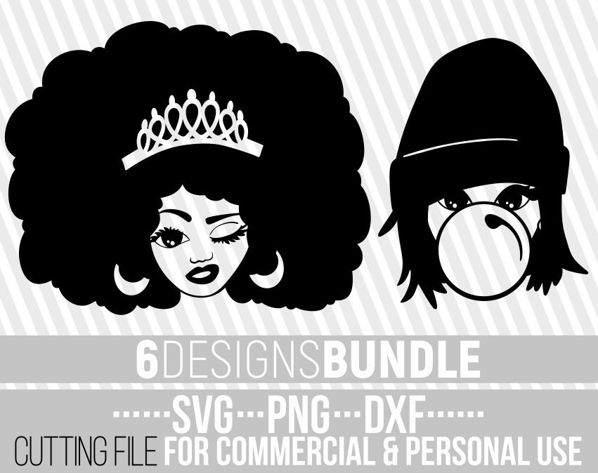 Download 6x Black Woman Bundle Svg Black Girl Magic Melanin Poppin Black Queen Svg Hat Svg File For Cricut Silhouette Vector Instant Download