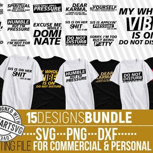 15x Inspirerende Citaten Svg Bundel, Motiverende Quote svg, Positieve svg, Spreuken Svg, Grappig, Bestand voor Cricut, Silhouet, Cut Files