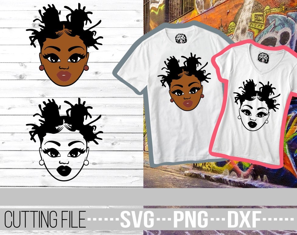 Download Afro Woman In Dreadlocks Svg Black Woman Afro Svg Locks Hair Svg Melanin File For Cricut Vector Silhouette Instant Download Cuttable