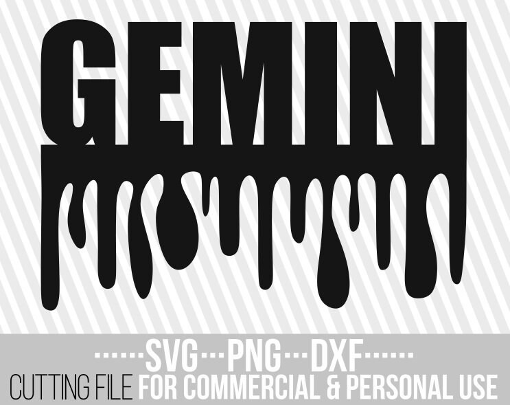 Download Gemini Svg Zodiac Sign Svg Horoscope Dxf Astrology Svg Dripping Words Cut Files File For Cricut Vector Silhouette Instant Download