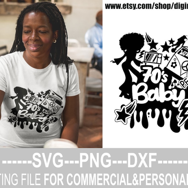 70's Baby svg, Birthday svg, Grew up in the 70's, Born In The 70's, Old School png, Retro svg, Dripping, File for Cricut, Instant download