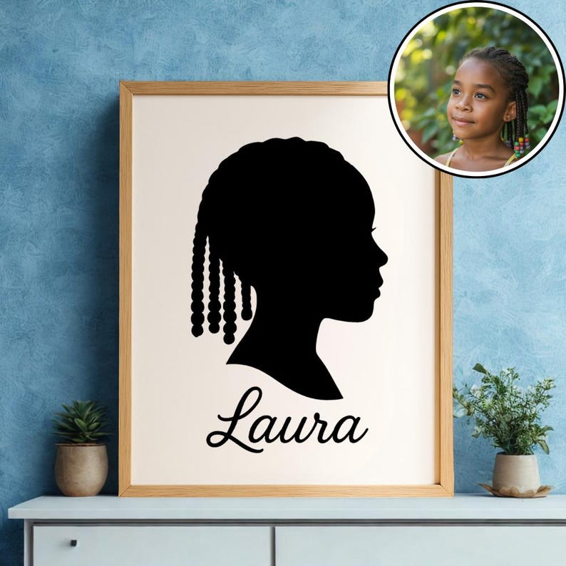 Personalized Kid & Family Profile Art, Nursery Wall Decor, Digital ...