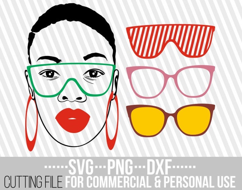 Download Afro Woman with glasses svg Changing sunglasses Afro woman ...