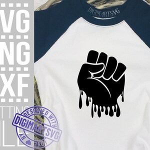 Power Fist svg, Dripping svg, Hand svg, Frau svg, Mann svg, Finger svg, Punch svg, Vektor, Datei für Cricut, Silhouette, Sofortiger Download