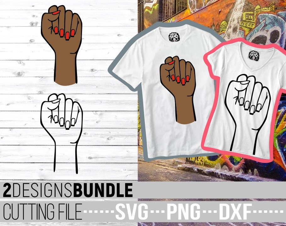 Download Fist Svg Hand Svg Power Svg Fist Bump Svg Female Power Etsy