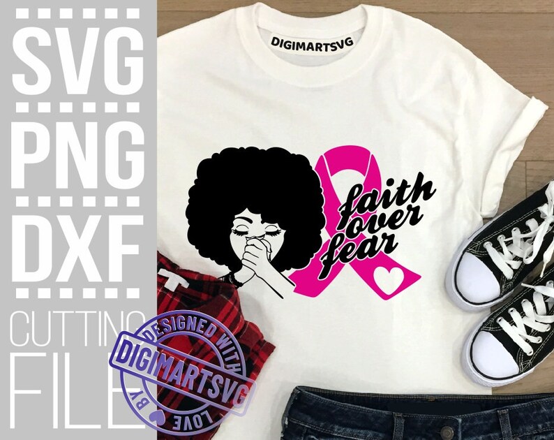 Faith Over Fear svg Black Woman Praying svg Prayer hands ...