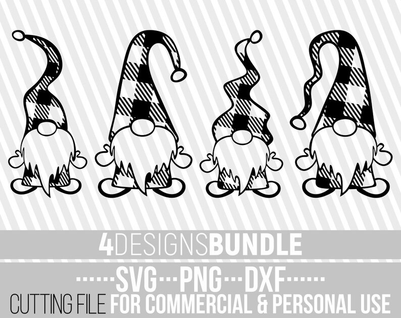 Download 4x Fall Gnomes Bundle svg Christmas svg Plaid Pattern svg ...