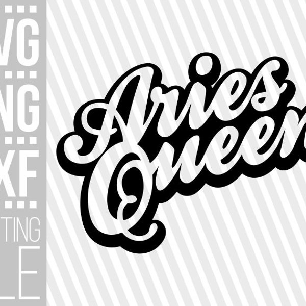 Aries Queen svg, Zodiac Sign svg, Horoscope, Astrology svg, Black Girl Magic, Cut Files, File for Cricut, Silhouette , Instant download