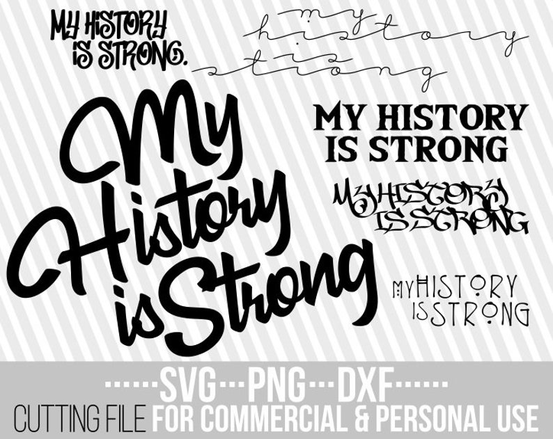 Download 11x My History Is Strong Bundle svg Afro woman SVG Black ...