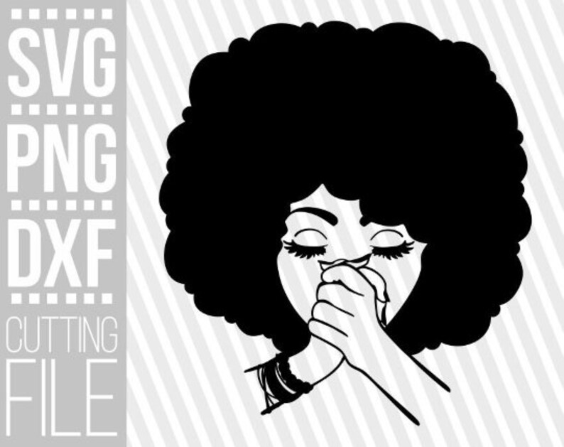 Download African american svg Black Woman Praying with afro hair ...