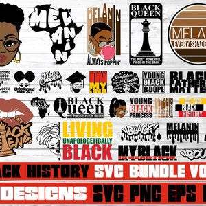 30x Afro Woman Bundle svg, Melanin, Black History Month svg, Black Queen svg, Black Girl svg,File for Cricut, Silhouette ,Instant download