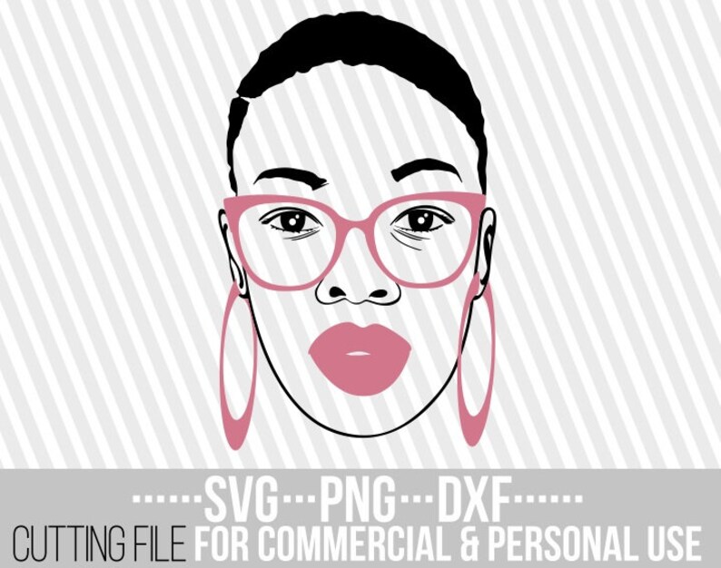 Download Silhouette Instant Download Afro Woman Svg File For Cricut Black Woman With Glasses Svg Black Girl Magic Vector Earrings Cuttable Clip Art Art Collectibles Advancedrealty Com