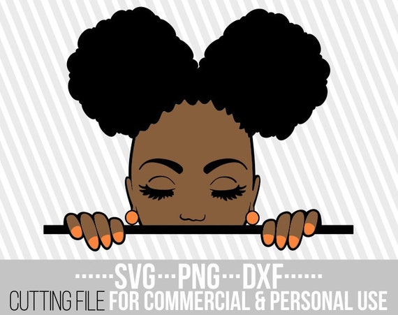 Download Free Peeking Afro Girl Svg Nails Svg Kids Clipart Melanin Afro Etsy SVG Cut Files