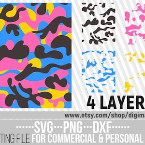 Camouflage Pattern svg, Camo, Background svg, Army Camouflage, Army svg, Military Camouflage, File for Cricut, Silhouette, Instant download