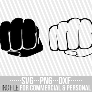 Punch svg, Hand svg, Power svg, Faust svg, Mann svg, Finger svg, Strong Woman svg, Vektor, Datei für Cricut, Silhouette, Sofortiger Download